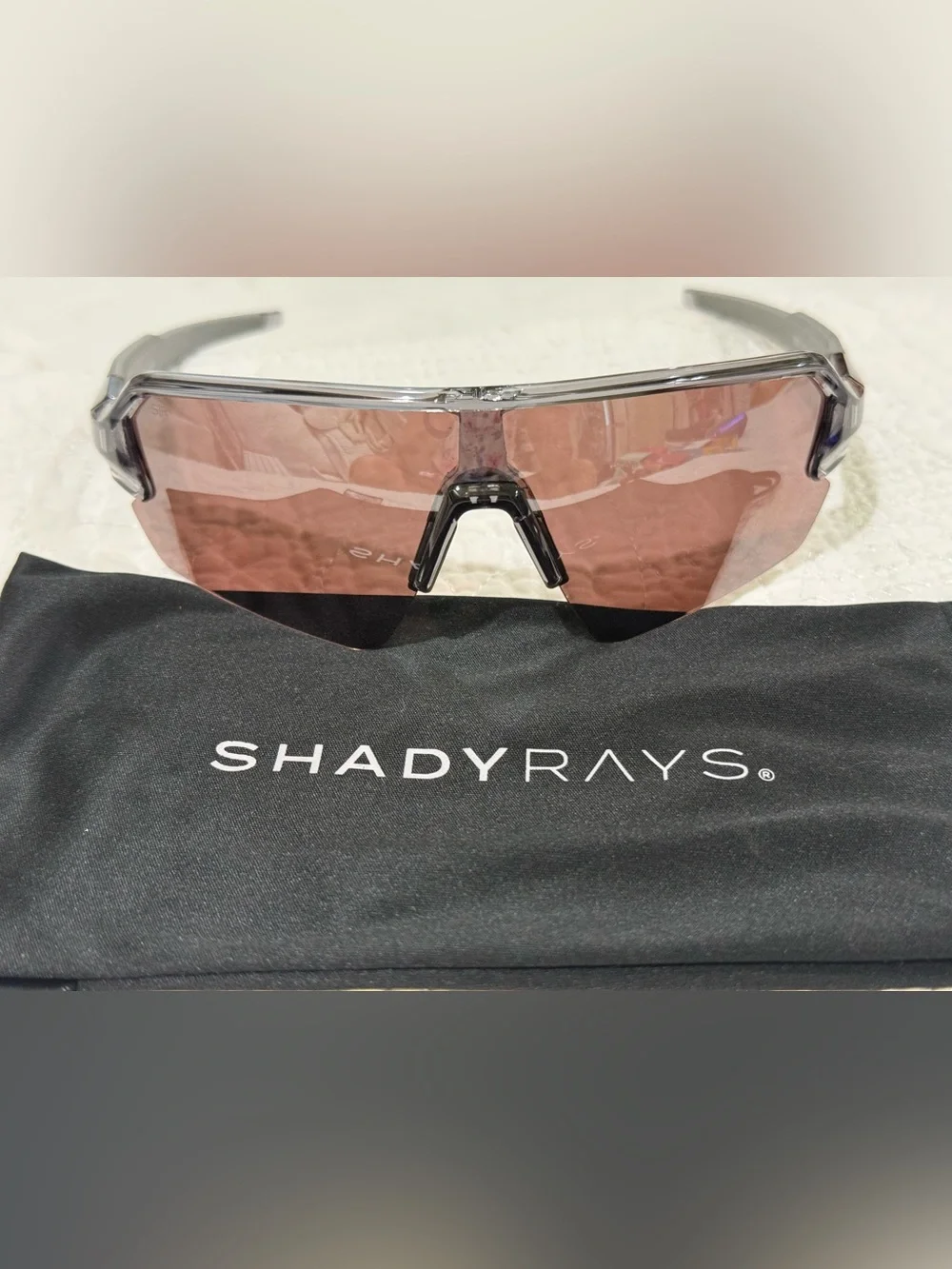 Polarized Shady Rays Apex Sunglasses in Slate Rose